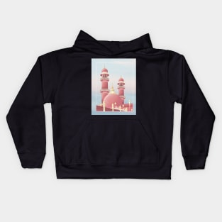 mosque pastel Kids Hoodie